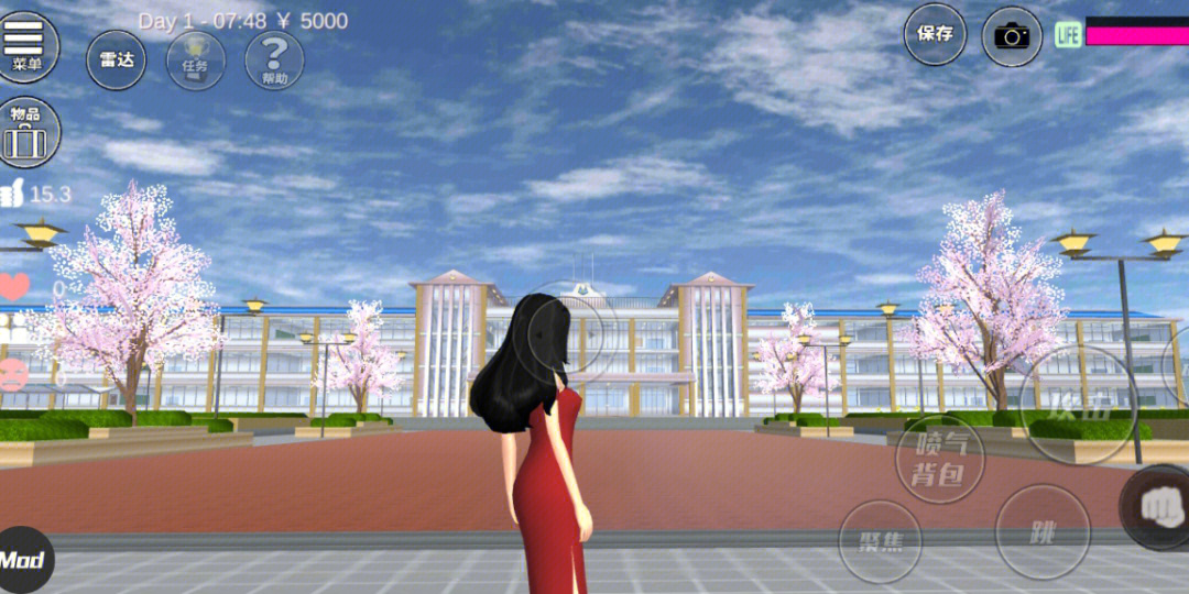 樱花校园模拟器2023年最新版中文版无广告-绽放樱花，打造独一无二的校园体验