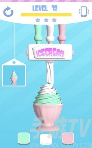 挖冰淇淋游戏手机：甜蜜王国创造者