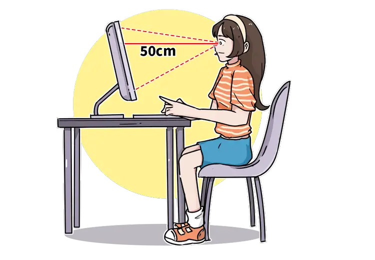 眼睛离多远看字清楚为正常_玩游戏手机离眼睛多远合适_眼睛应该离眼睛多远